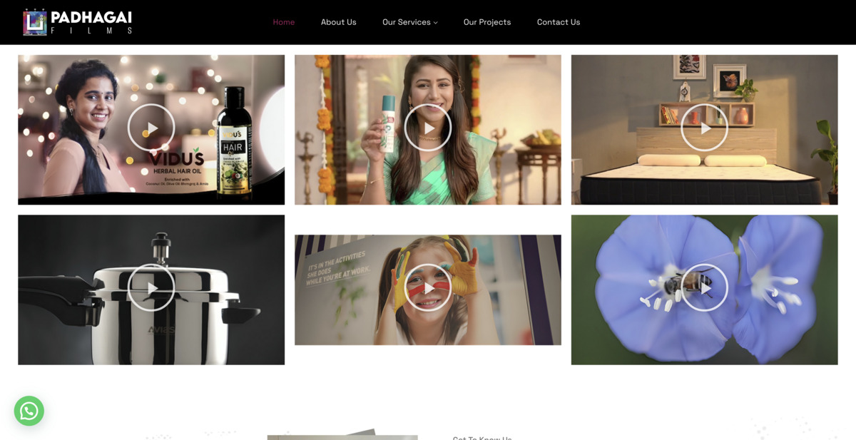 Padhagai Films solution screenshot